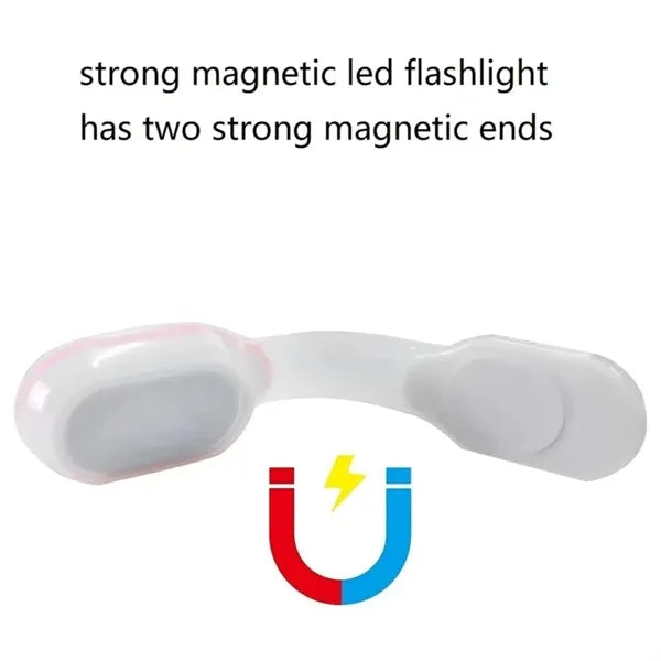 Magnetic LED Flashlight Clip