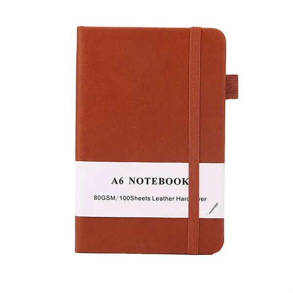 A6 200 Pages Leather Journal Notebook
