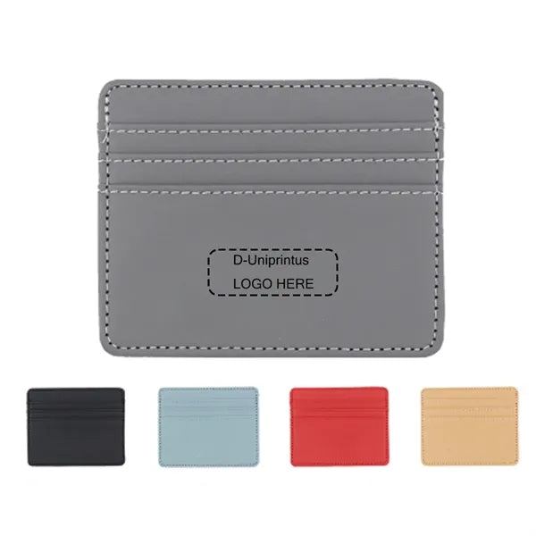 Slim PU Leather Card Holder Wallet
