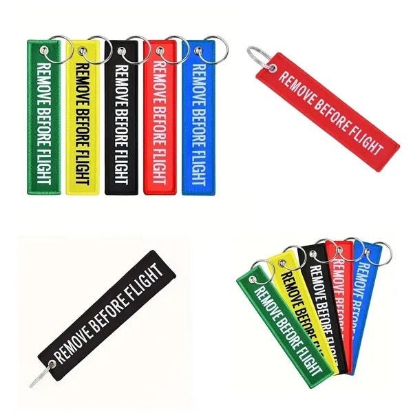 Embroidered Tag Keychain