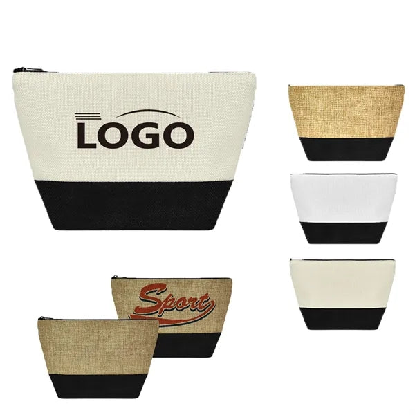 Canvas makeup bag
