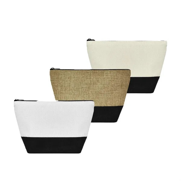 Canvas makeup bag