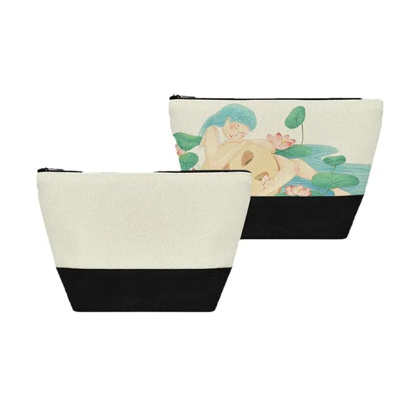 Canvas makeup bag