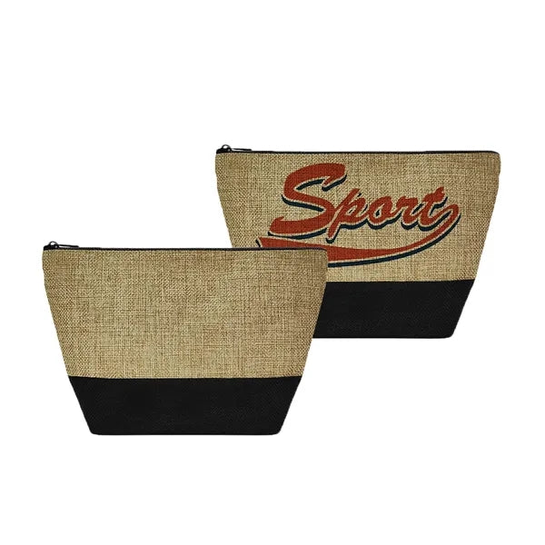 Canvas makeup bag