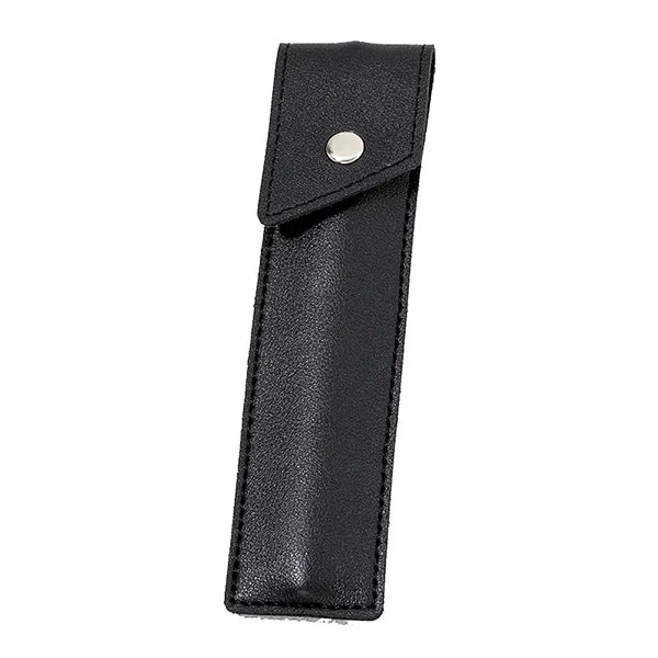 Square Leather Pen Sleeve with Snap Button