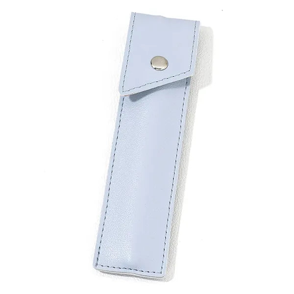 Square Leather Pen Sleeve with Snap Button