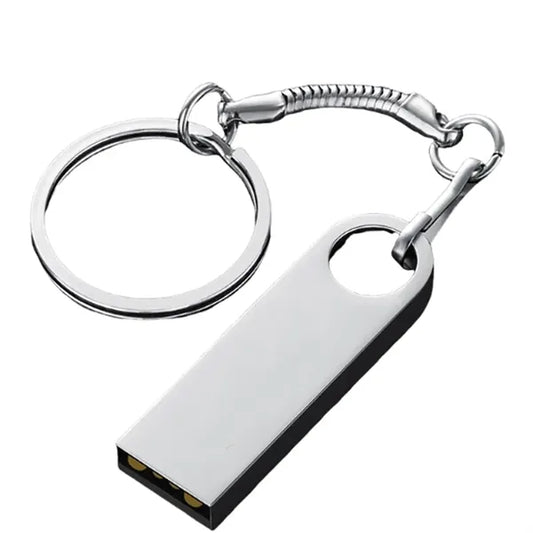 Metal USB Flash Drive with keychain 4GB - 128GB