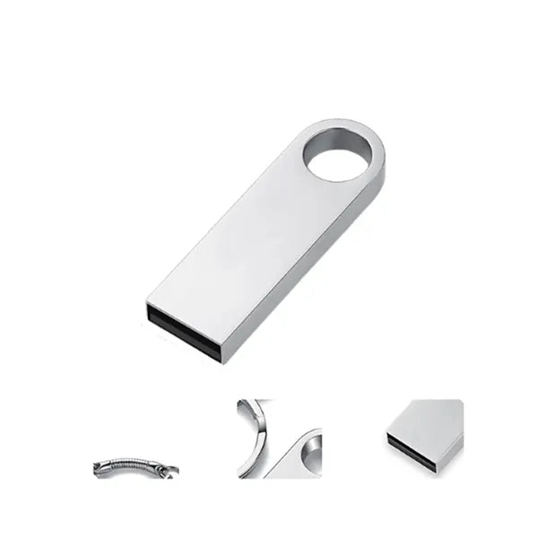 Metal USB Flash Drive with keychain 4GB - 128GB