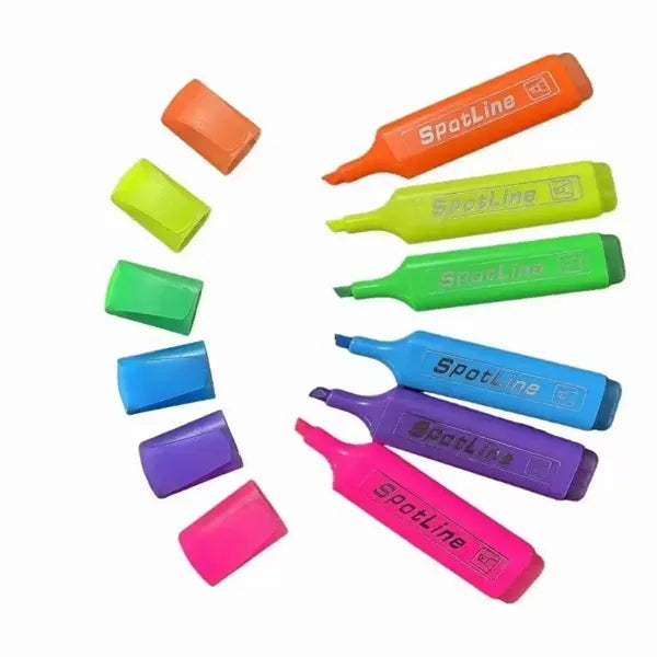 Aesthetic Highlighters Chisel Tip Marker Pens Sets