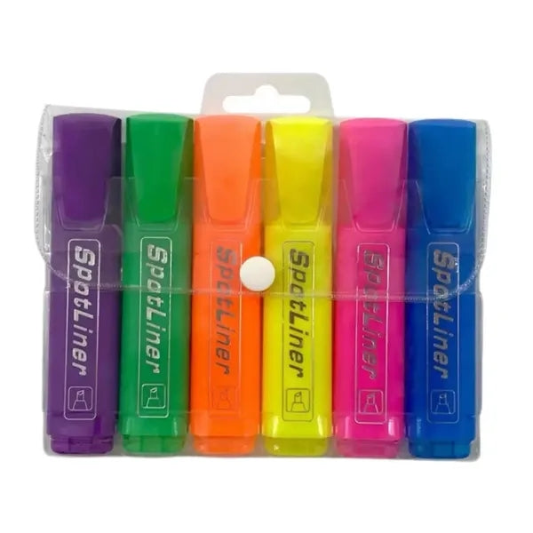 Aesthetic Highlighters Chisel Tip Marker Pens Sets