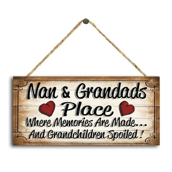 Welcome Wooden Wreath Signs
