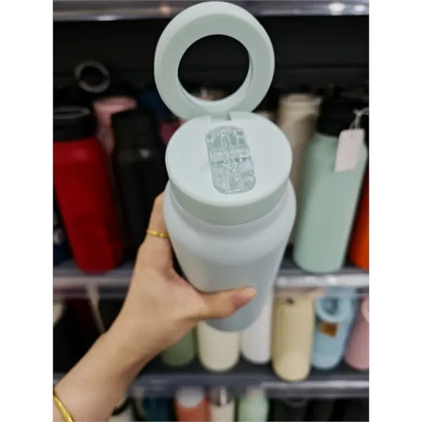 Water bottle with magsafe phone mount