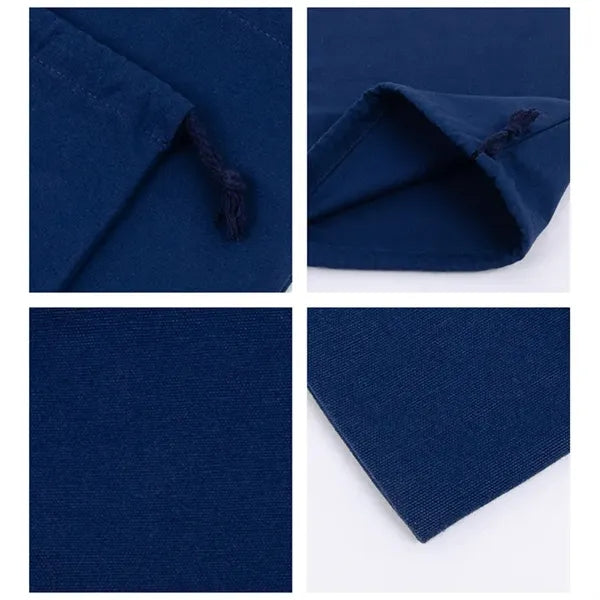 Embroidered Canvas Drawstring Bags