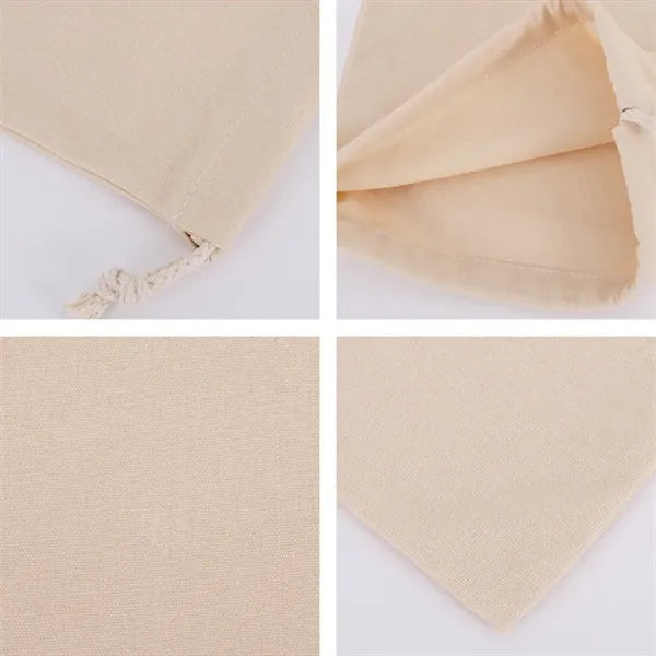 Embroidered Canvas Drawstring Bags