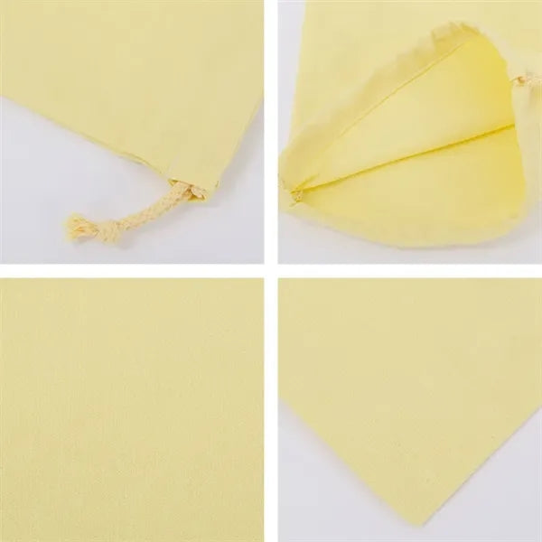 Embroidered Canvas Drawstring Bags