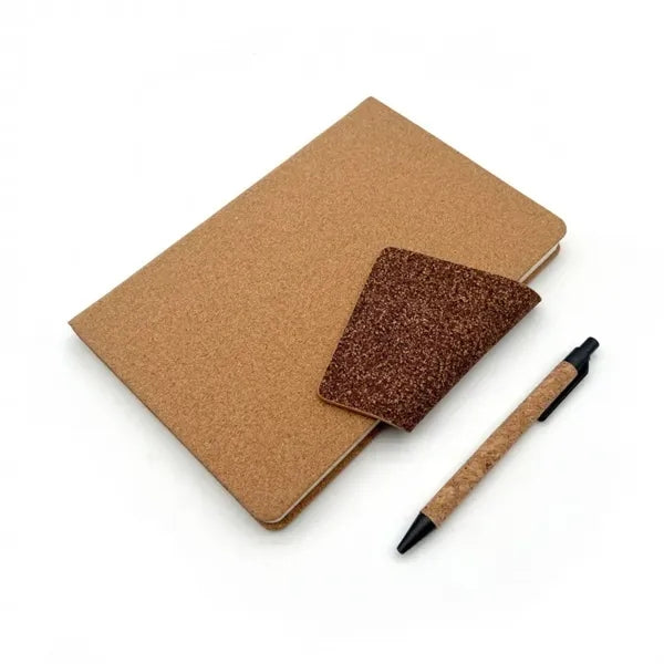 A5 eco-friendly coffee grounds cork notebook