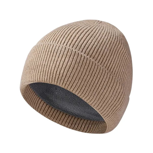 Warm fleece knitted hat
