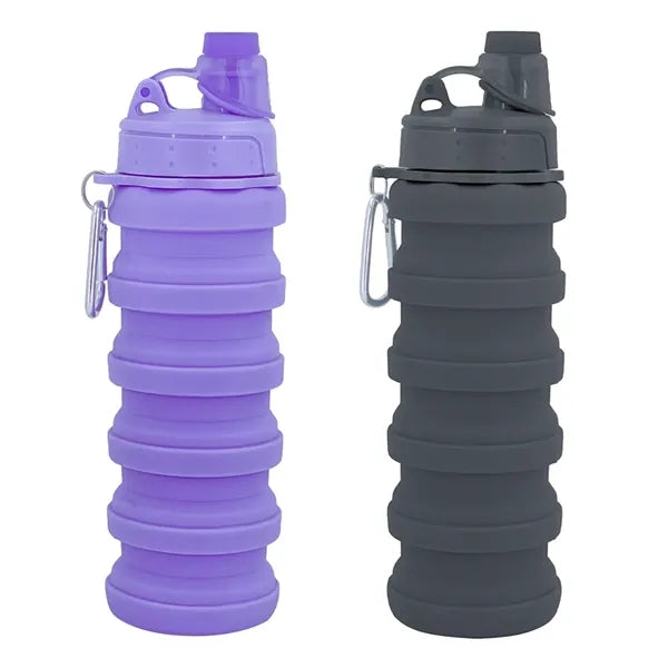 500ml Silicone Sports Portable Foldable Water Bottle