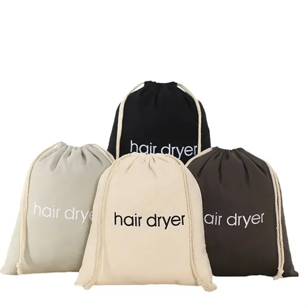 Embroidered Canvas Drawstring Dust Bag 12"*14"