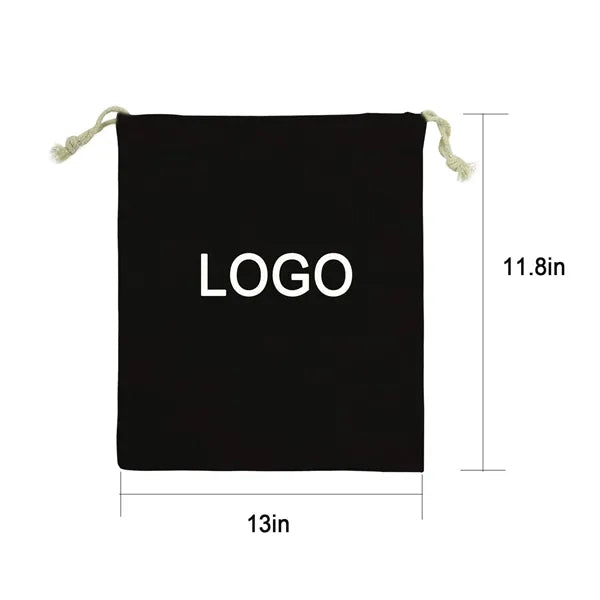 Embroidered Canvas Drawstring Dust Bag 12"*14"