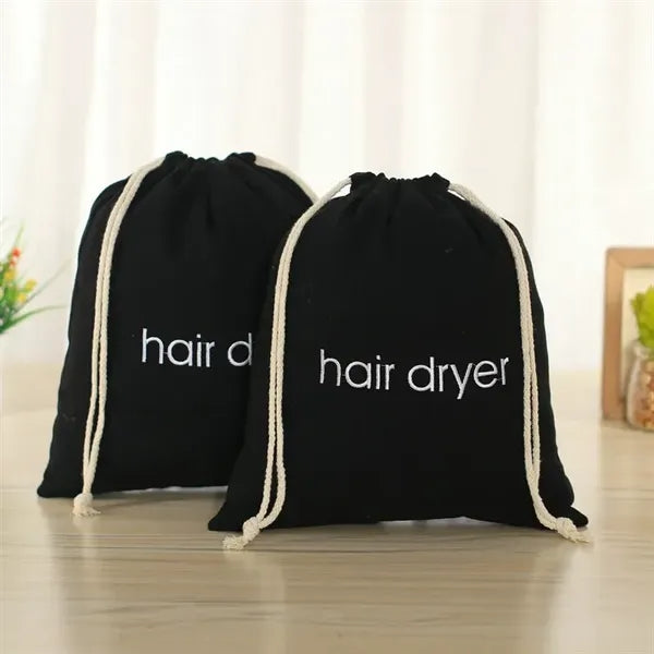Embroidered Canvas Drawstring Dust Bag 12"*14"
