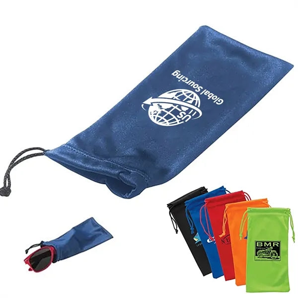 Microfiber Glass Pouch With Drawstring