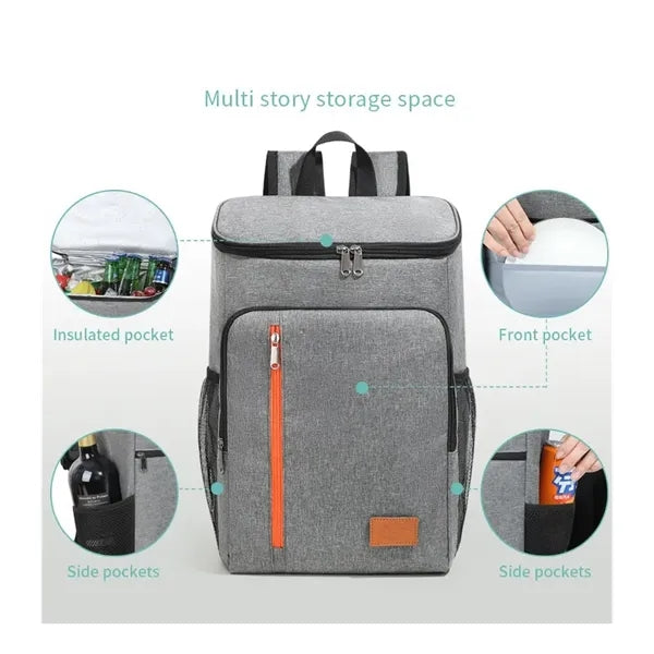 Large Capacity Outdoor Insulated Cooler Bag