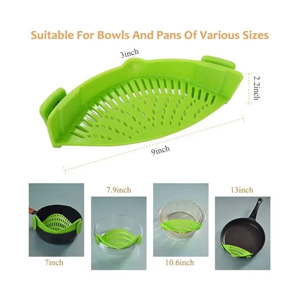 Silicone Clip on Strainer