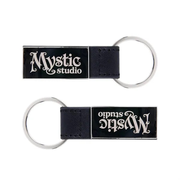 Executive Leather & Metal Key Ring