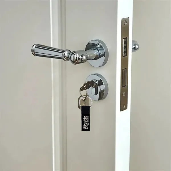 Executive Leather & Metal Key Ring