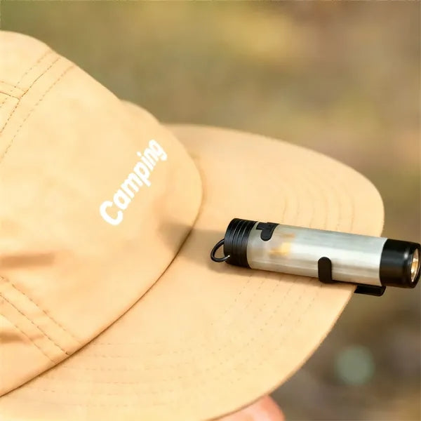 Functional Camping Flashlight Key Chain