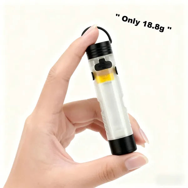 Functional Camping Flashlight Key Chain
