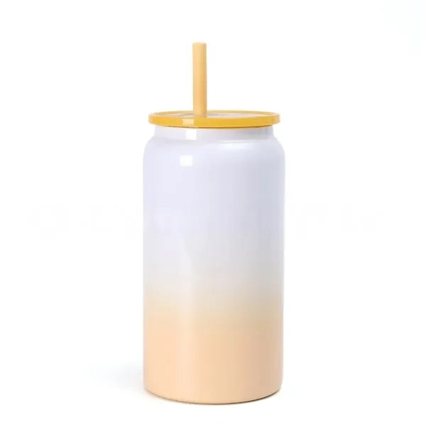 16oz Insulated Stainless Steel Tumbler with Straw Hot Cold