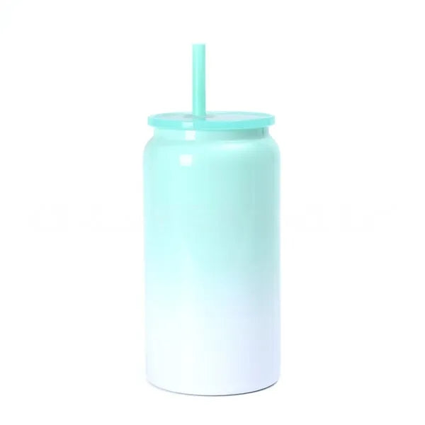16oz Insulated Stainless Steel Tumbler with Straw Hot Cold