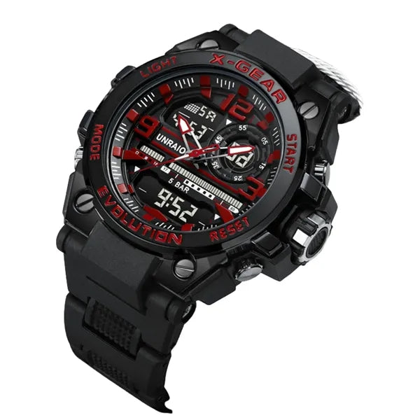 Men's tactical watch. Luminous, waterproof with calendar.