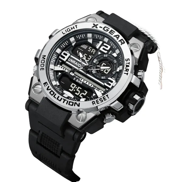 Men's tactical watch. Luminous, waterproof with calendar.