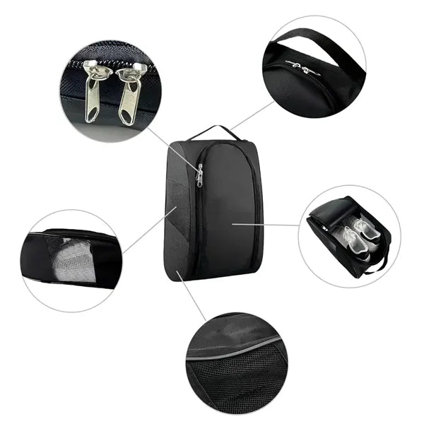 Portable Golf Shoe Bag with Ventilation for Travel Sports