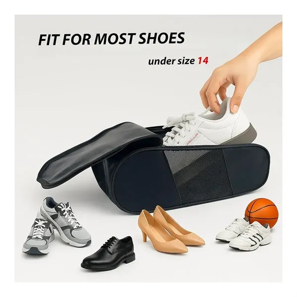 Portable Golf Shoe Bag with Ventilation for Travel Sports
