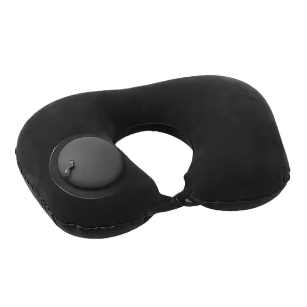 Premium Quick-Inflating Plush Travel Neck Pillow