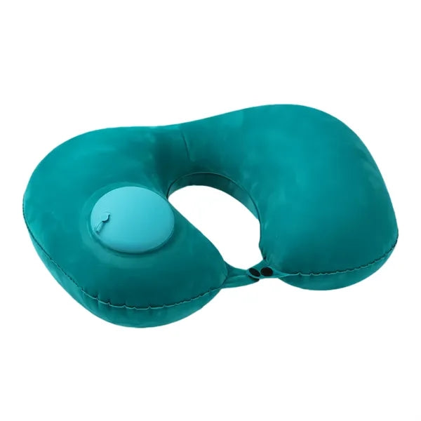 Premium Quick-Inflating Plush Travel Neck Pillow
