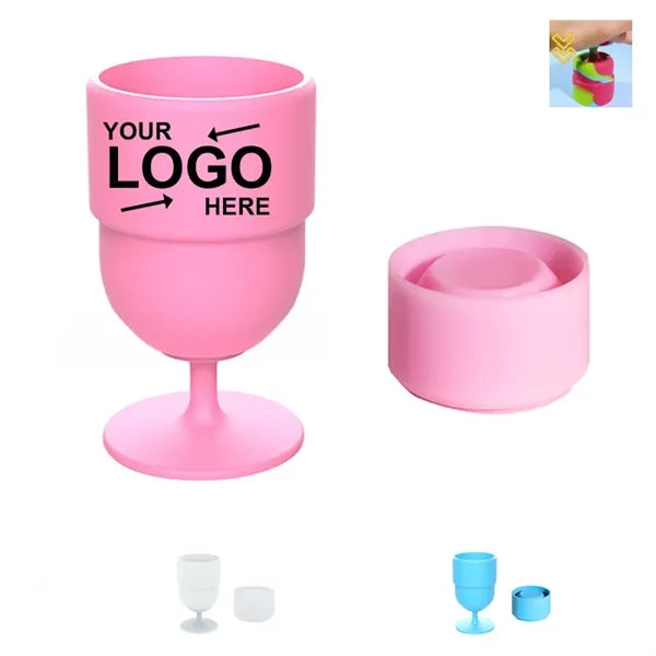 7 Oz Silicone Foldable Wine Glass