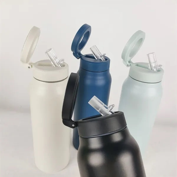 Water bottle with magsafe phone mount