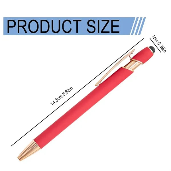 2 in 1 Stylus Metal ballpoint Pen