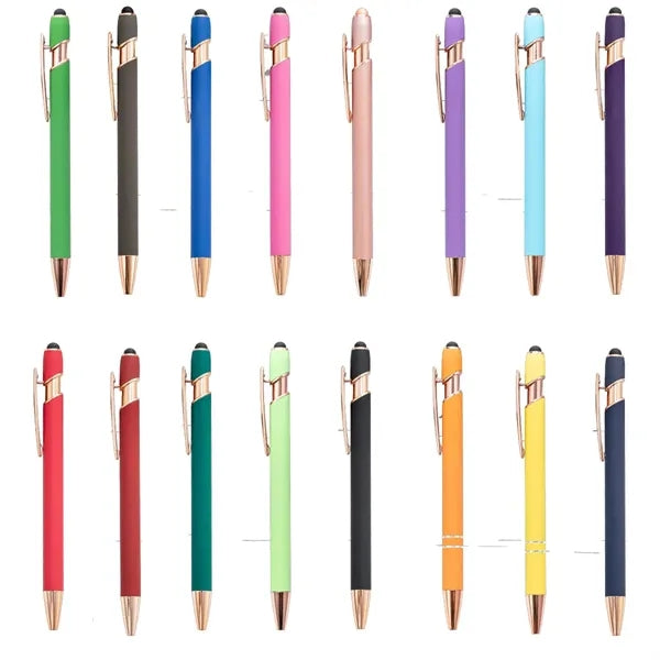 2 in 1 Stylus Metal ballpoint Pen