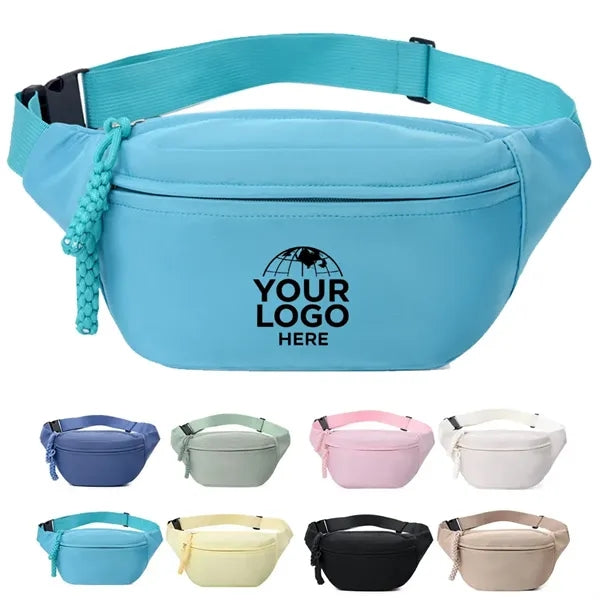 Unisex Fanny Pack Crossbody Waist Bag with Adjustable Belt
