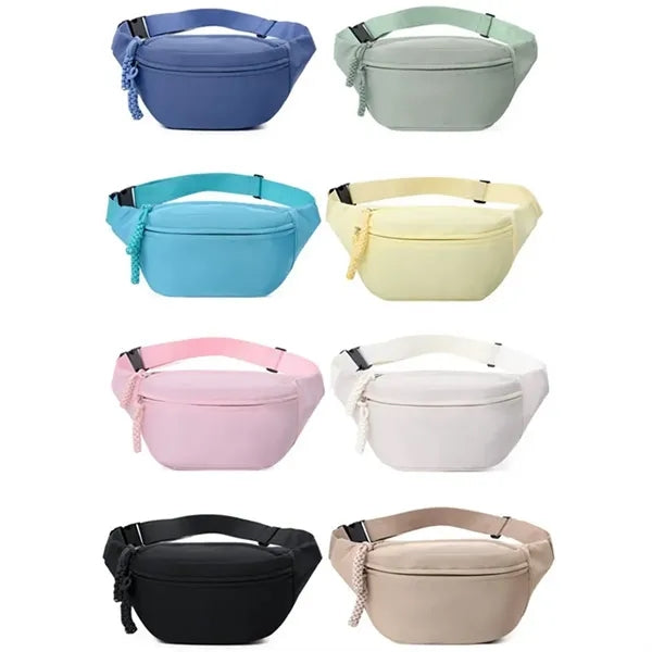 Unisex Fanny Pack Crossbody Waist Bag with Adjustable Belt