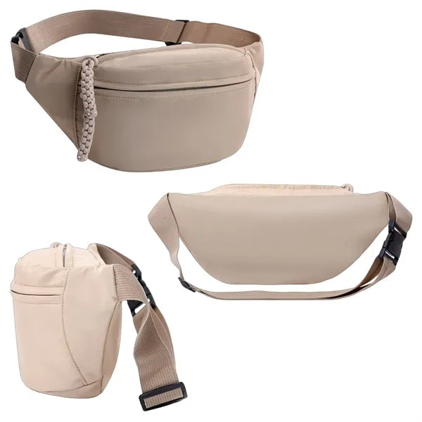Unisex Fanny Pack Crossbody Waist Bag with Adjustable Belt