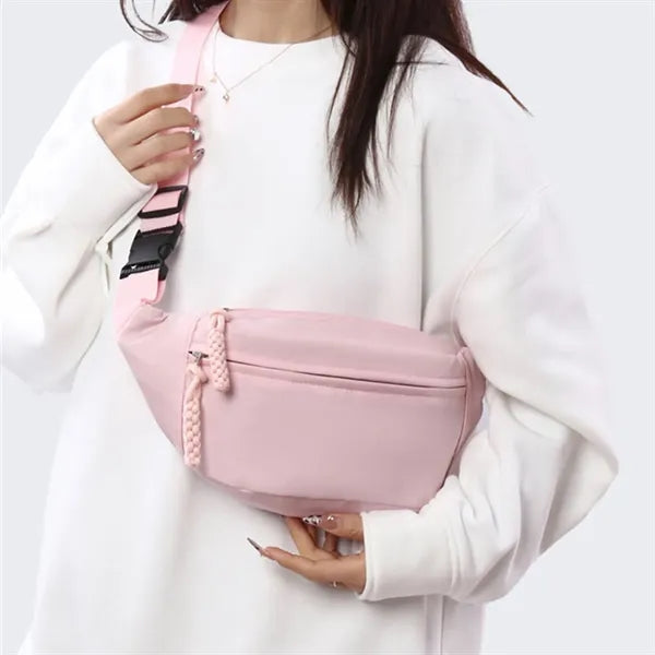 Unisex Fanny Pack Crossbody Waist Bag with Adjustable Belt