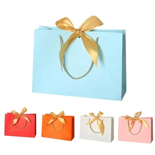 Gift Bags with Bow Ribbon Large