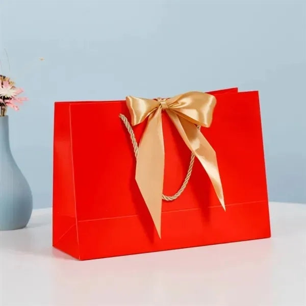 Gift Bags with Bow Ribbon Large